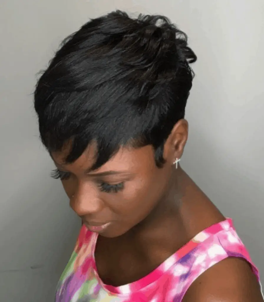 Pixie layered hairstyle